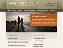 Tablet Screenshot of caringcounselorsinc.com